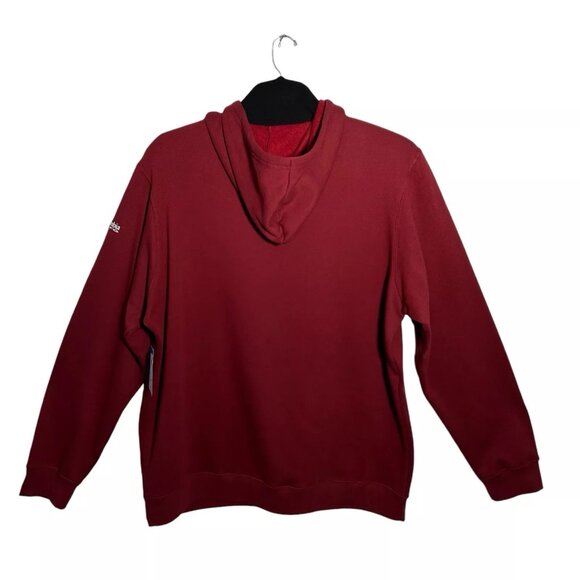Columbia Men's Fleece Pullover Hoodie Size 2XL Tall Wine/Burgundy PFG Logo Front - Picture 2 of 7
